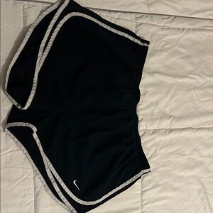 Nike Women's Black and White Athletic Shorts xl